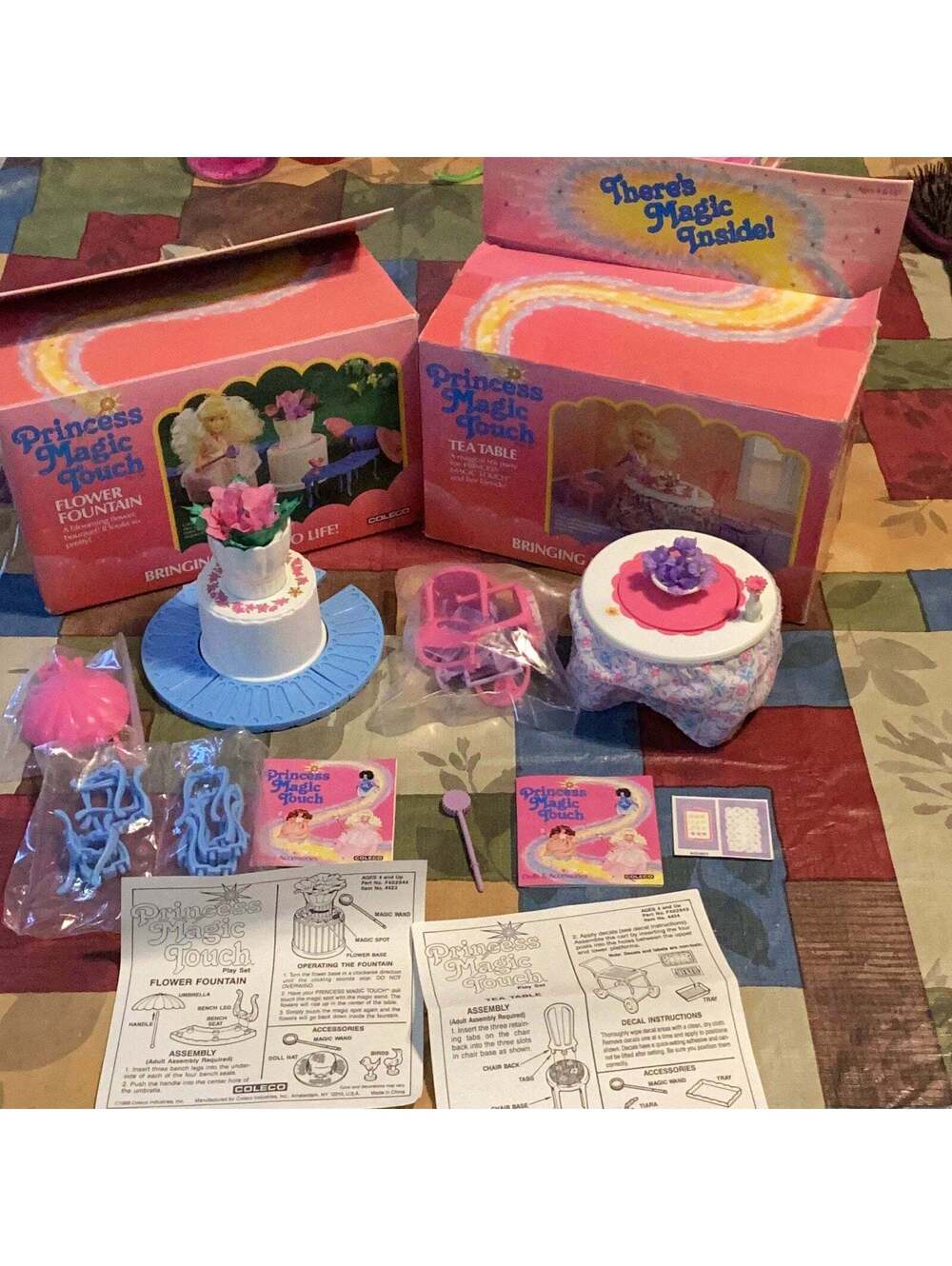 Princess magic touch Flower Fountain and Tea Table 1987